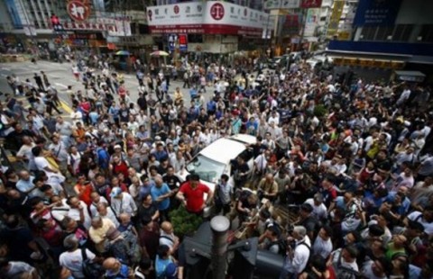 香港回歸20周年 民主派陷入困境 無法取得遊行出發會場的使用許可