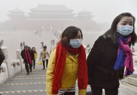 ＰＭ２．５ 大気汚染で年間３４５万人死亡　中国から東アジアへ拡散　中英チーム推計