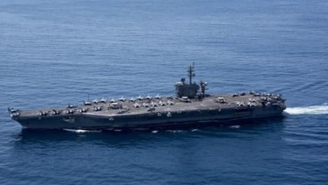 North Korea 'ready to sink' US aircraft carrier Vinson