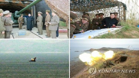 North Korea stages live-fire drills to mark military founding