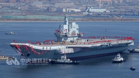 頭條-中國首艘國產航母下水 可能命名「台灣號」？