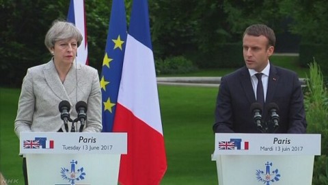 英仏首脳 テロ対策連携強化で一致