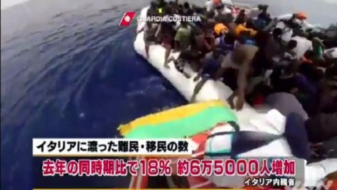 伊沿岸警備隊、８００人以上の難民救助
