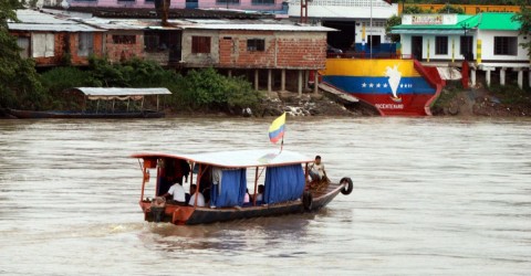 Localidad El Amparo, frontera de Colombia con Venezuela en Arauca