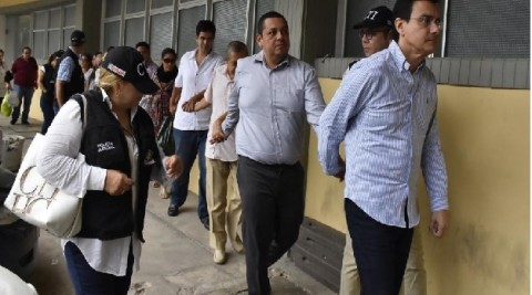 A la cárcel Distrital de Barranquilla fueron enviados esta tarde, el exrector de la Universidad Autónoma del Caribe y siete presuntos cómplices.