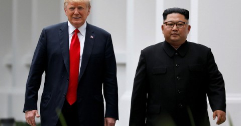 北韓領導人金正恩於新年談話中指出，如果美國不撤銷針對北韓的制裁法案及停止針對北韓的施壓，北韓將會退出無核化的協議。