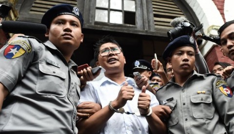 Wa Lone, 32, y Kyaw Soe Oo, 28, fueron capturados en Septiembre
