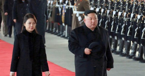 North Korean leader Kim Jong Un in Beijing in March to meet China's President Xi Jinping.  Photo: KCNA / AFP - Getty Images