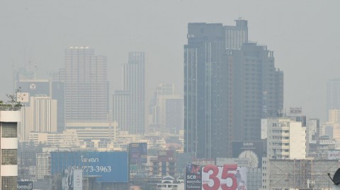 Thailand's Pollution Control Department declared air quality in the Thai capital unhealthy, leading to the closure of 400 public schools through the end of the week. Romeo Gacad/AFP/Getty Images