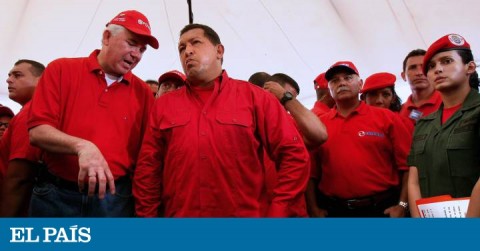 Former Energy and Oil Minister Rafael Ramirez and Former Venezuela president Hugo Chavez