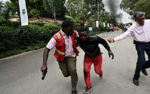 Twenty-one people were killed when jihadists stormed a hotel and office complex in Nairobi on January 15 .