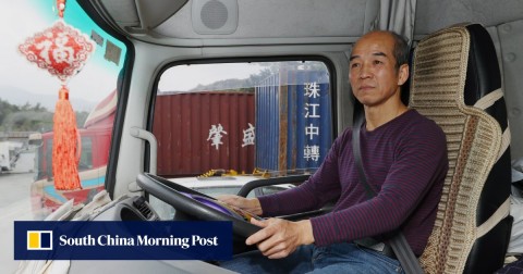 Kwok Yip-biu has been a container truck driver for 37 years. He said he has never seen business so slow as it has been since the US-China trade war started.