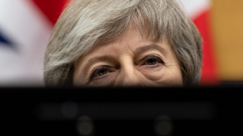British Prime Minister Theresa May. Photo: Patrick Seeger/EPA