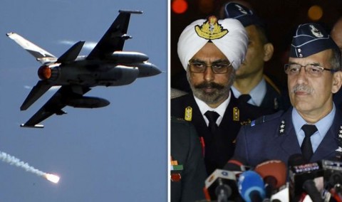 在巴基斯坦F-16戰鬥機進入控制線後，印度處於高度戒備狀態