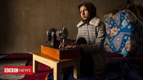 Nooria, 15, was forced to flee her home with her family after their town was attacked by armed groups.