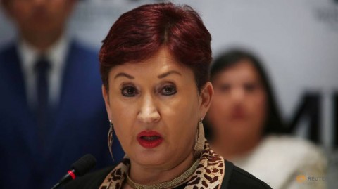 Guatemalan Attorney General Thelma Aldana participates in a news conference in Guatemala City, Guatemala, August 28, 2017. 