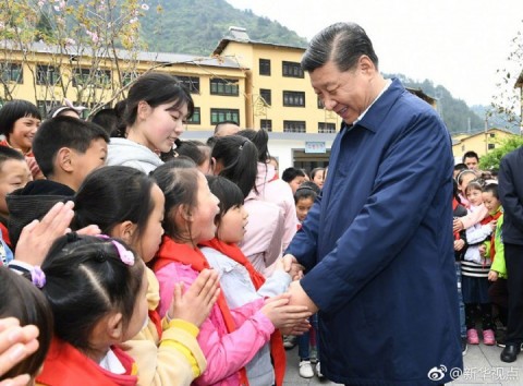 General secretary of the CPC Central Committee Xi Jinping visited went on an inspection tour in southwest China's Chongqing Municipality—visiting a village and a primary school, he learned about the progress of poverty alleviation and in solving prominent problems, including meeting the basic needs of food and clothing and guaranteeing compulsory education, medical services and housing.