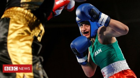 Sadaf Khadem: Iranian female boxer halts return over arrest fears