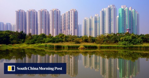High rise apartments above Hong Kong Wetland Park. The Buildings Department has approved 19 new residential towers in Fung Lok Wai.