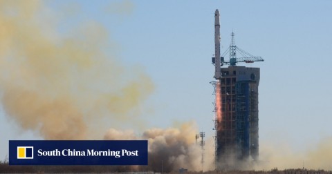 A Long March 2D rocket carries satellites into orbit from a launch centre in northwest China in December.