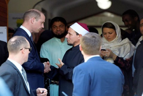 Extremism to be defeated, prince tells NZ mosque survivors