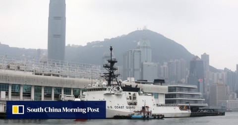 The US Coast Guard vessel Bertholf during a visit to Hong Kong last month.