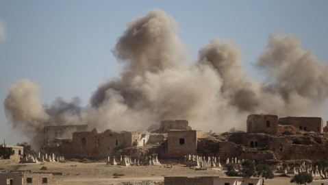 Una localidad de Idlib (Siria) tras unos ataques aéreos en septiembre de 2016.