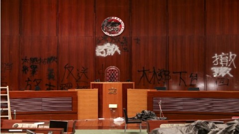 Extent of rampaging protesters’ destruction in legislature revealed.