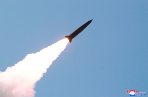 A North Korean projectile that was launched in May.