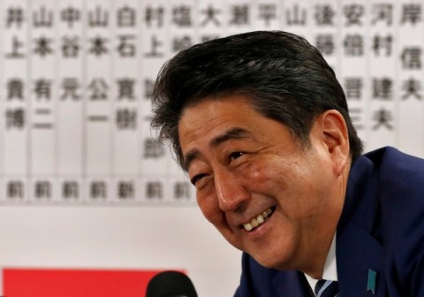 安倍大勝！誓言推動修憲、堅定處理北韓威脅