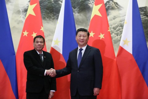 Duterte hopes Xi will keep word not to reclaim disputed islands