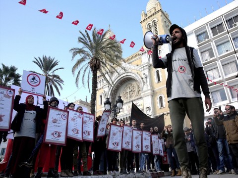 突尼西爆發阿拉伯之春7年，新的抗議正在進行中