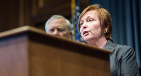 Brenda Fitzgerald's resignation comes one day after POLITICO reported that she bought shares in tobacco, drug and food companies one month into her job as director of the Centers for Disease Control and Prevention. Photo: Branden Camp/AP 