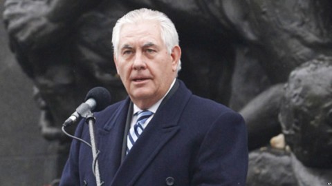 US Secretary of State Rex Tillerson speaks during a ceremony in Warsaw, Poland, Jan. 27, 2018. Photo: AP(File)