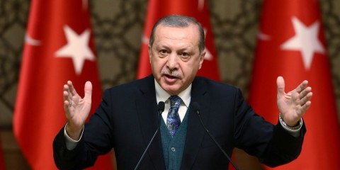 Turkish President Erdogan speaks during a ceremony in Ankara. Photo: Thomson /Reuters