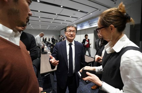 U.S. special envoy for North Korea Joseph Yun speaks following a news conference in Tokyo on Thursday. | AP