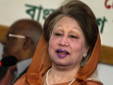 Khaleda Zia, who was Prime Minister of Bangladesh from 1991-1996, and again from 2001-2006, was convicted of embezzling money from donations meant for an orphanage trust. Munir Uz Zaman/AFP/Getty Images