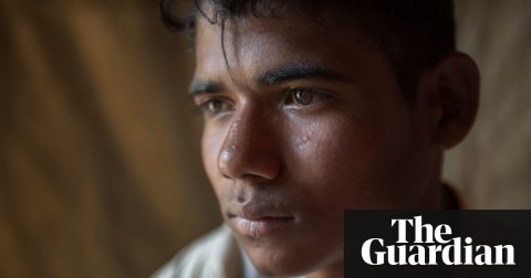 Mohammed Riaz, aged 17, is being counselled at a refugee camp in Cox’s Bazar. Photo: Tom Pilston/Action Against Hunger