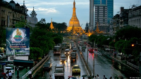 A street scene in Myanmar’s business capital of Rangoon. Photo: Getty Images