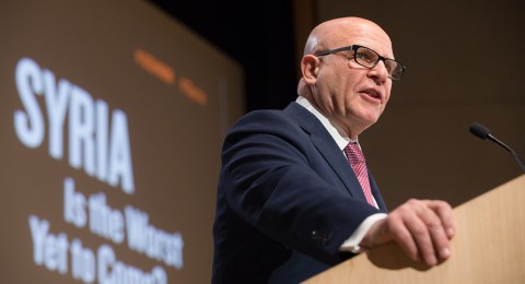 National security adviser H.R. McMaster speaks about the situation in Syria during a discussion at the US Holocaust Memorial Museum on March 15, 2018. Photo: US Holocaust Memorial Museum