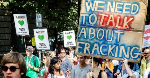 Protesters march against fracking. Photo: Garry Knight/flickr/cc