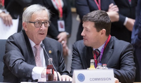 Jean-Claude Juncker and Martin Selmayr. Photo: Getty Images
