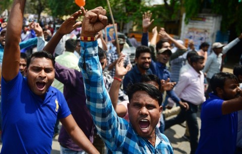 印カースト最下層、最高裁判決で抗議デモ 警察と衝突で6人死亡