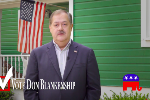 Photo: A screenshot from Don Blankenship’s new campaign ad.