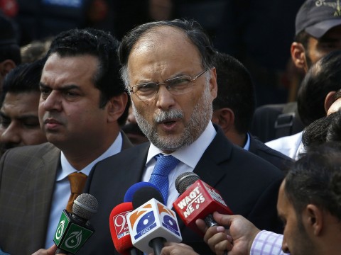 Pakistan interior minister Ahsan Iqbal shot at political rally