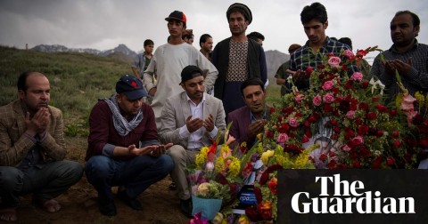 Friends and relatives at the funeral of Shah Marai, AFP’s chief photographer in Afghanistan, who was killed by the second of two bombings in Kabul on. Photo: Andrew Quilty/AFP/Getty Images