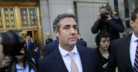 In this April 26, 2018 file photo, Michael Cohen leaves federal court in New York. Photo: Seth Wenig, AP