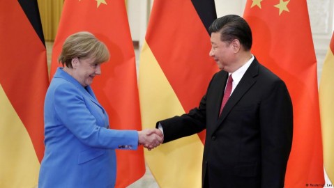 Angela Merkel and Xi Jinping. Photo: J. Lee / Reuters