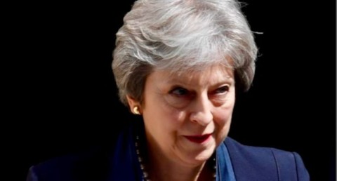 Britain's Prime Minister Theresa May leaves 10 Downing Street in London, Britain, May 23, 2018. Photo: Toby Melville/Reuters File Photo