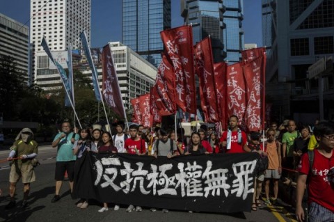 逾14萬港人力挺政治犯 「雨傘運動」後最大集會